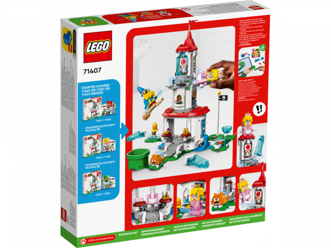 LEGO® Super Mario™ 71407 Katzen-Peach-Anzug und Eisturm – Erweiterungsset