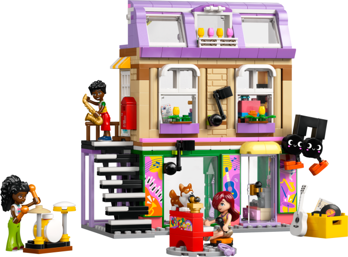 LEGO® Friends 42653 Hangszerbolt és lakás
