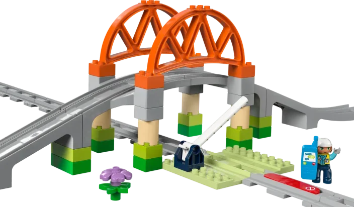LEGO® DUPLO® 10426 Vasúti híd és sínek kiegészítő szett