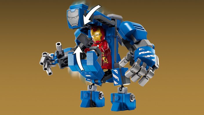 LEGO® Marvel 76315 Le laboratoire d’Iron Man : la salle des armures