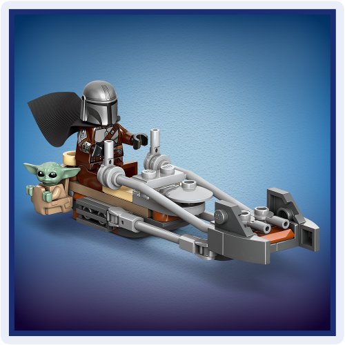 LEGO® Star Wars TM 75436 Der Mandalorianer und Grogu auf ihrem Speeder Bike™