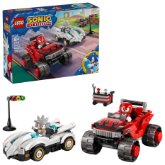 LEGO® Sonic the Hedgehog™ 77118 La voiture de Silver contre le Monster Truck de Knuckles