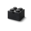 LEGO® stolik box 4 z szufladą - czarne