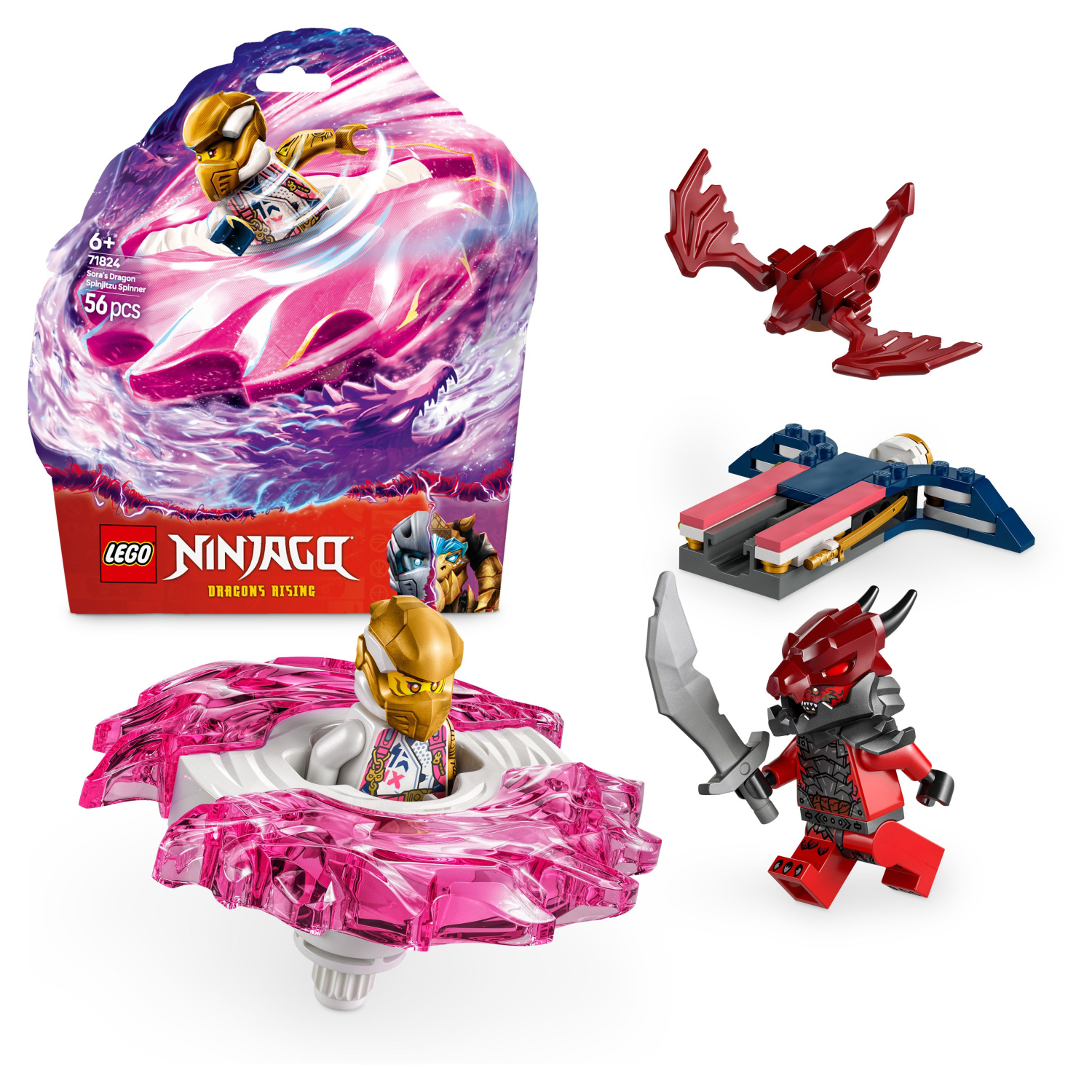 LEGO® Ninjago® 71824 Spinner de Spinjitzu del Dragón de Sora