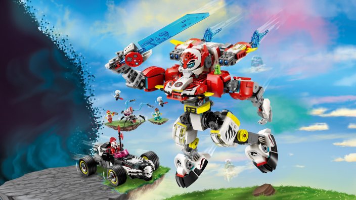 LEGO® DREAMZzz™ 71497 Cooper tigrisrobotja és Zero hot rod autója