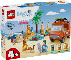 LEGO® Bluey 11202 Călătoria familiei lui Blue cu mașina la plajă