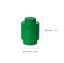 LEGO® Storage box round 123 x 183 mm - dark green