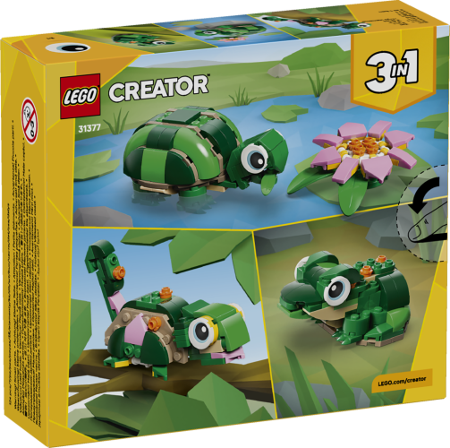 LEGO® Creator 31377 Tartaruga con fiore di ninfea