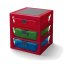 LEGO® Organizer z trzema szufladami - czerwona