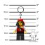 LEGO® Minifiguras Princesa Pirata figura luminosa (HT)