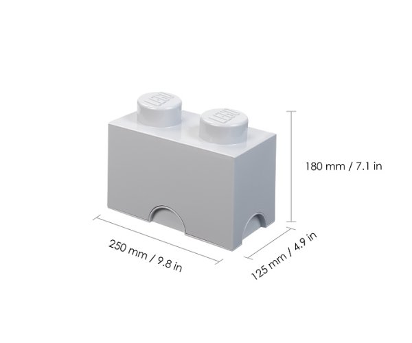 LEGO® Aufbewahrungsbox 2 - grau