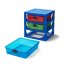 LEGO® Organizador com três gavetas - azul