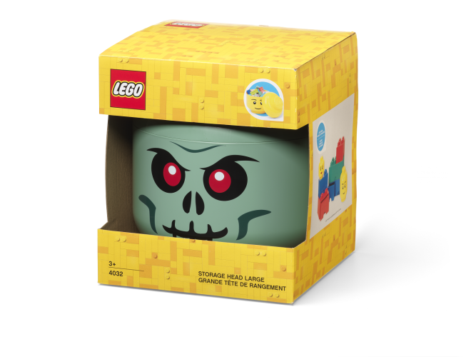 LEGO® Głowica magazynowa (rozmiar L) - szkielet - zielony