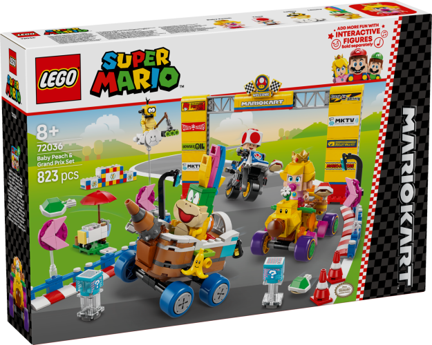 LEGO® Super Mario™ 72036 Mario Kart™ - Bébé Peach et ensemble de grand prix