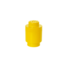 LEGO® Pudełko do przechowywania okrągły 123 x 183 mm - żółty