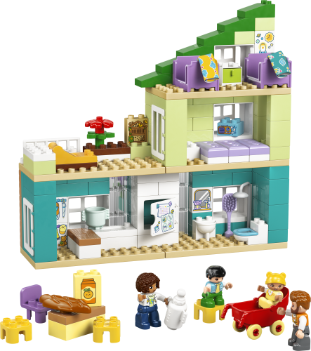 LEGO® DUPLO Town 10470 Modernes Familienhaus mit Figuren – 3-in-1-Set