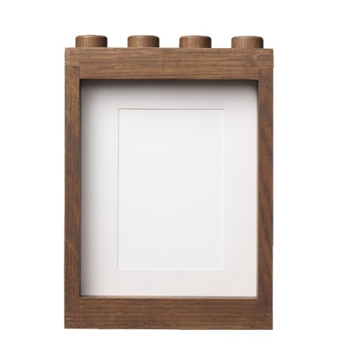 LEGO® cadre photo en bois (chêne - teinté foncé)