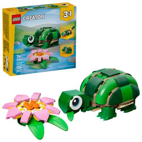 LEGO® Creator 31377 Tartaruga con fiore di ninfea