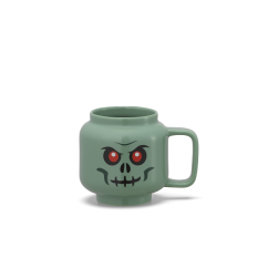 LEGO® Keramik Becher 255 ml - Skelettkopf in Grün