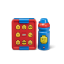 LEGO® ICONIC Classic snack set (bouteille et boite) - rouge/bleu