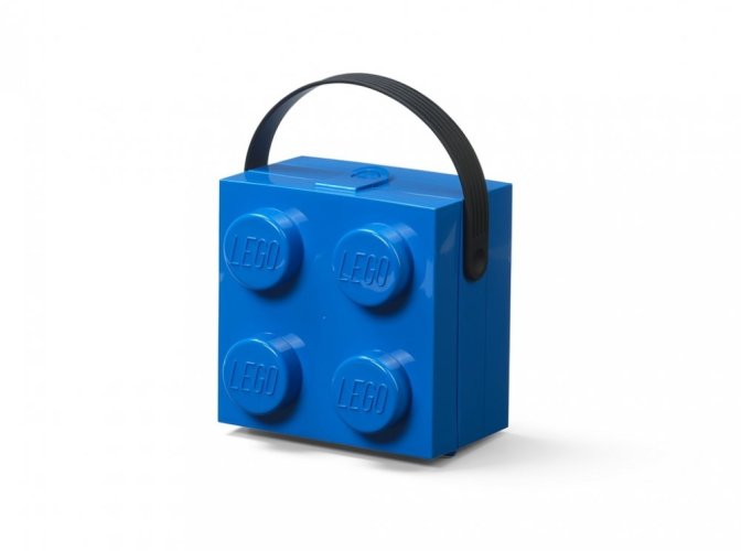 LEGO® boîte avec poignée - bleu