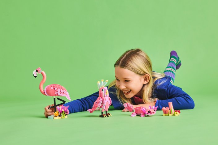 LEGO® Creator 3-in-1 31170 Animais Selvagens: Flamingo Cor-de-rosa