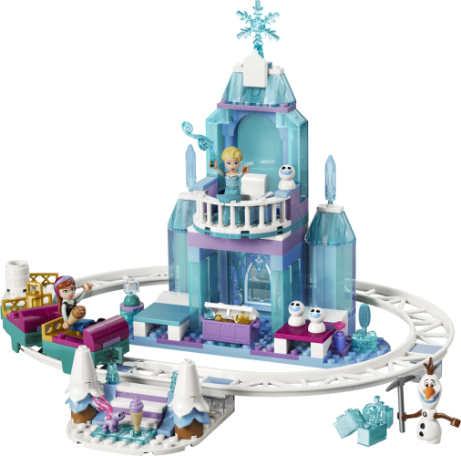 LEGO® Disney TM 43281 Castelo de Gelo da Elsa e Aventura na Pista de Neve