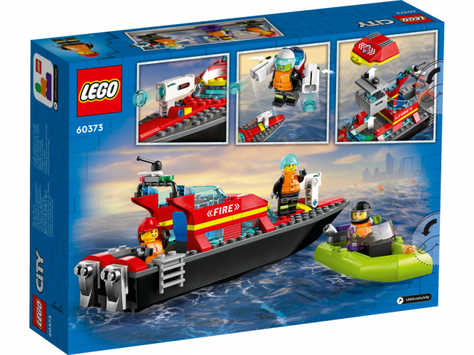 LEGO® City 60373 Barca di soccorso antincendio