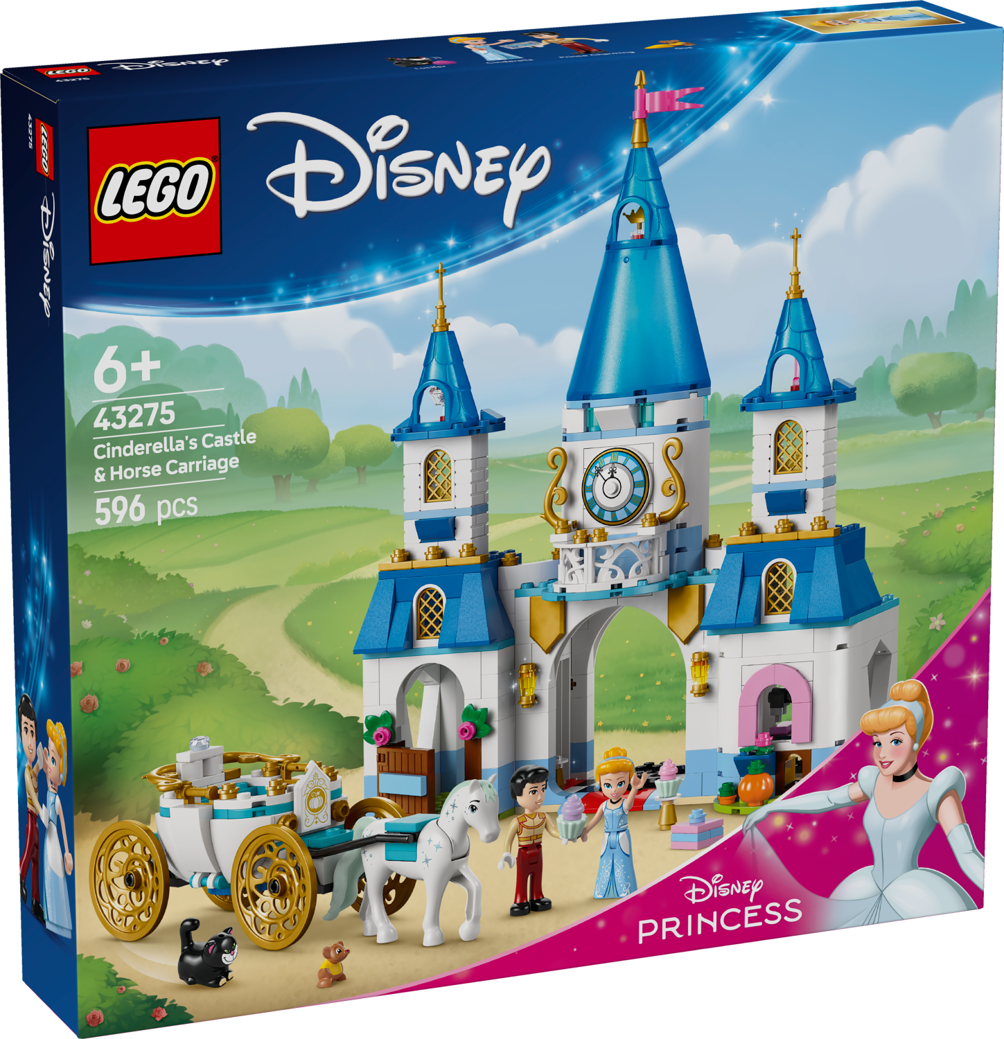LEGO® Disney™ 43275 Castelul și caleașca Cenușăresei | KITSTORE.cz