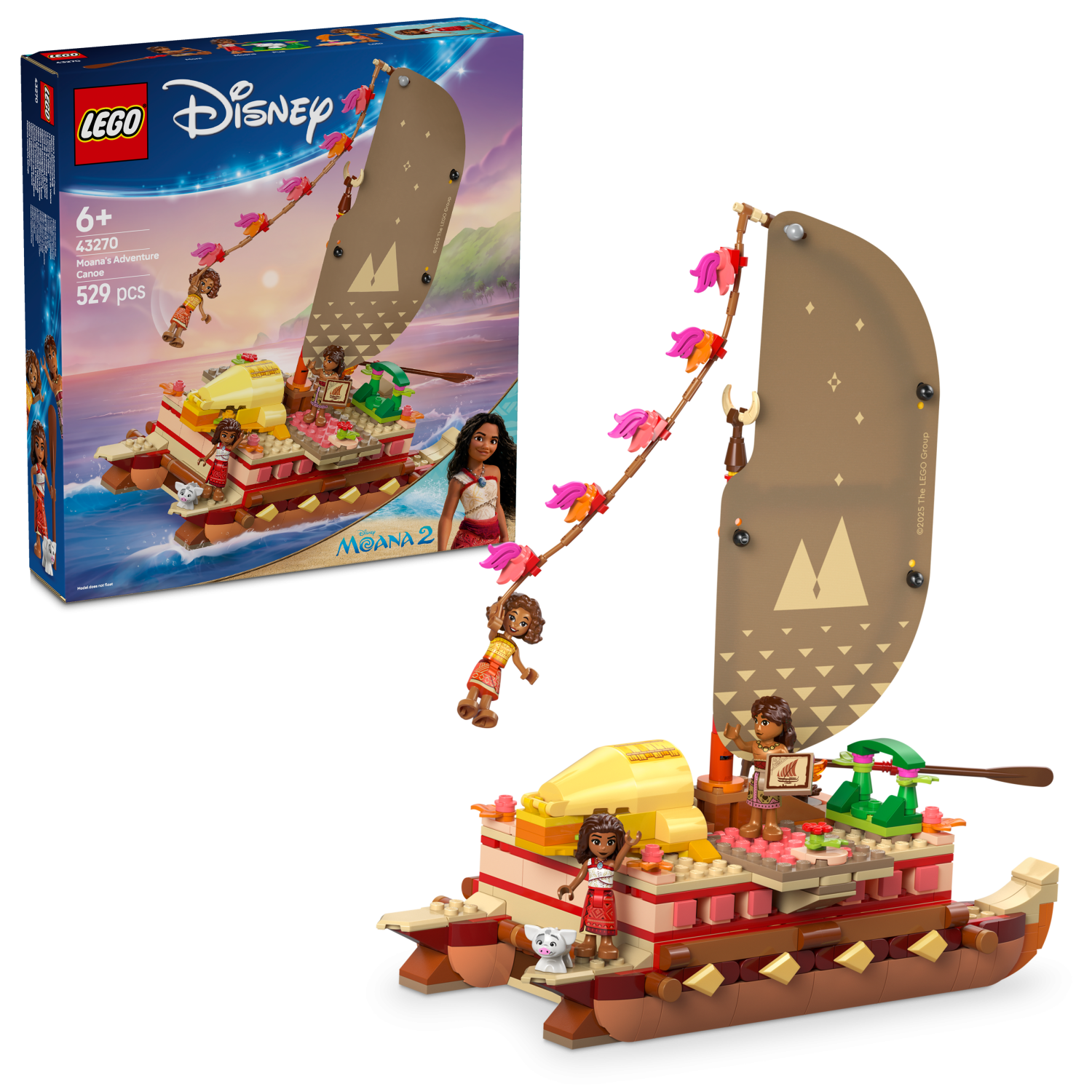 LEGO® Disney™ 43270 Le bateau d'aventure de Vaiana