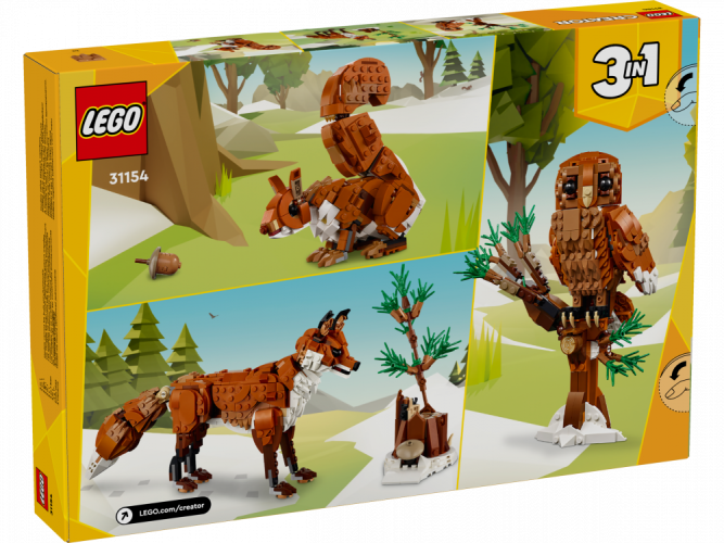 LEGO® Creator 3-in-1 31154 Erdei állatok: Vörös róka